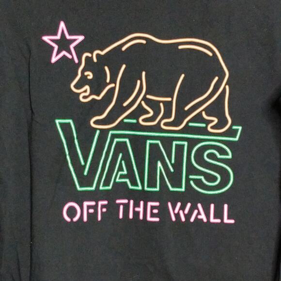 Vans Off the Wall Neon Bear Tee - Size L - EUC - Picture 1 of 5